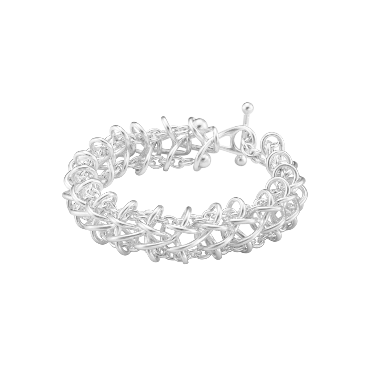 WEFT ARMBÅND 663C SØLV DOUBLE LED