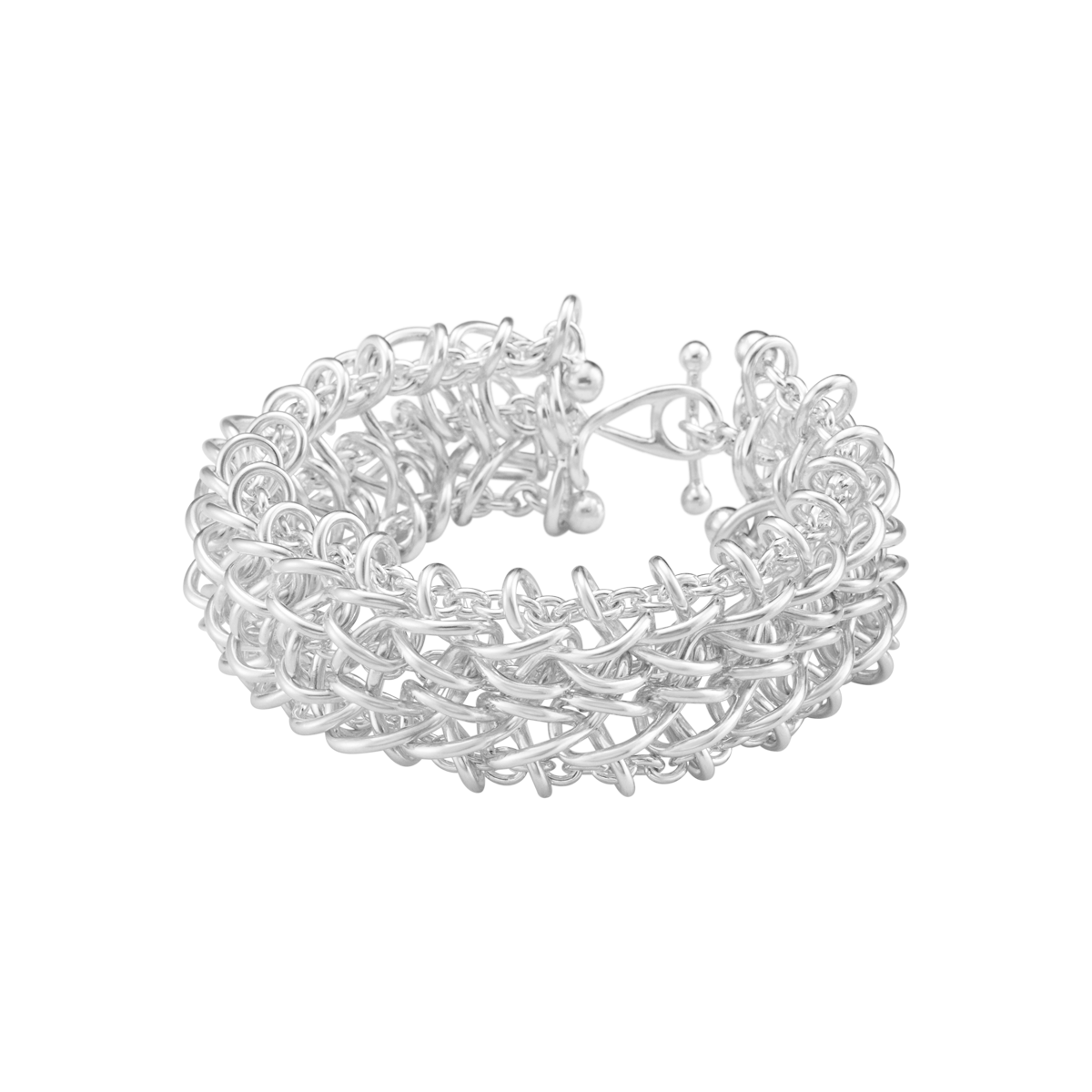 WEFT ARMBÅND 663D SØLV TRIPLE LED