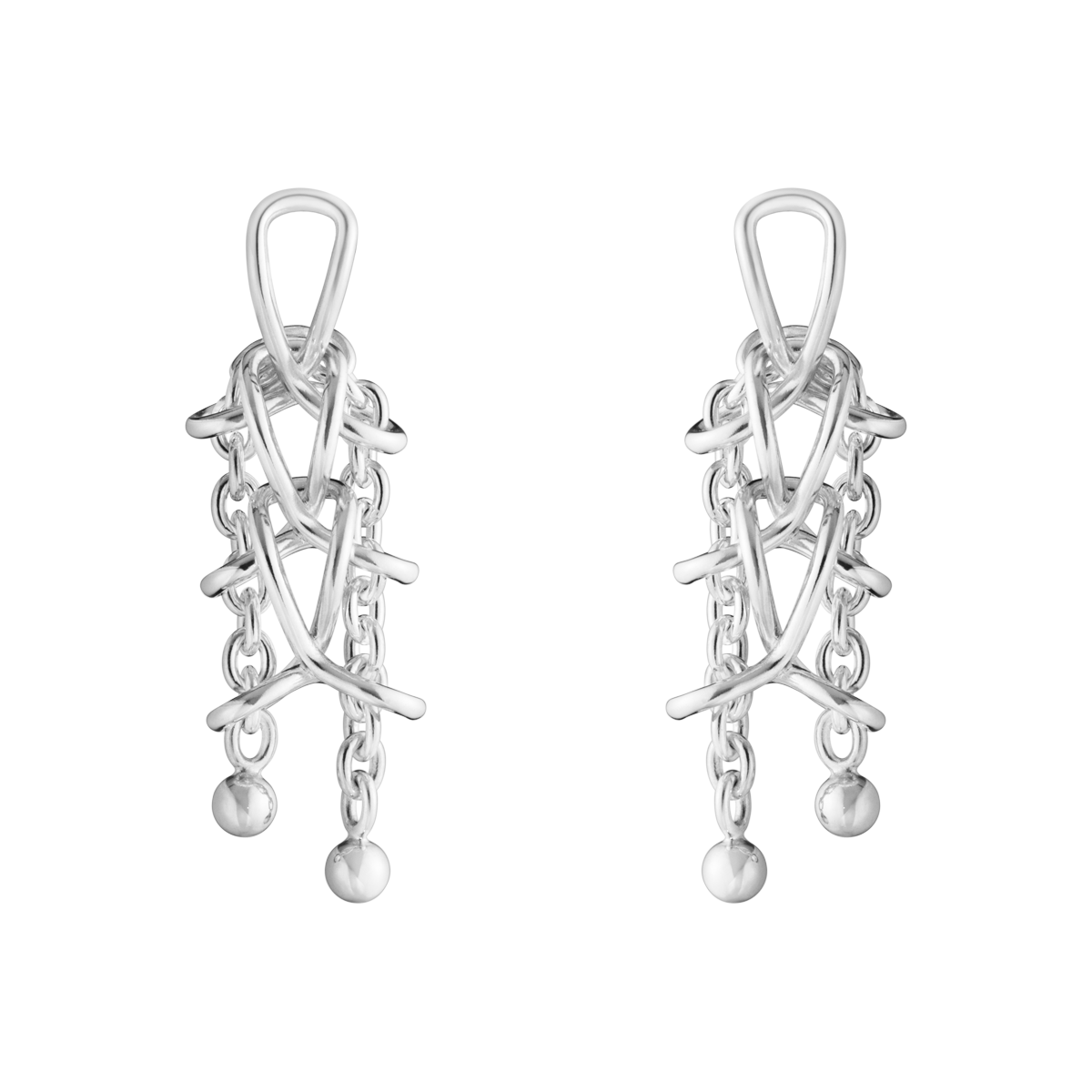 WEFT ØRERING 663B SØLV DOUBLE