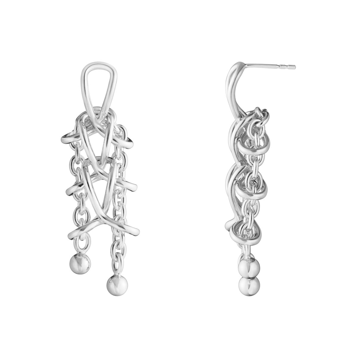 WEFT ØRERING 663B SØLV DOUBLE