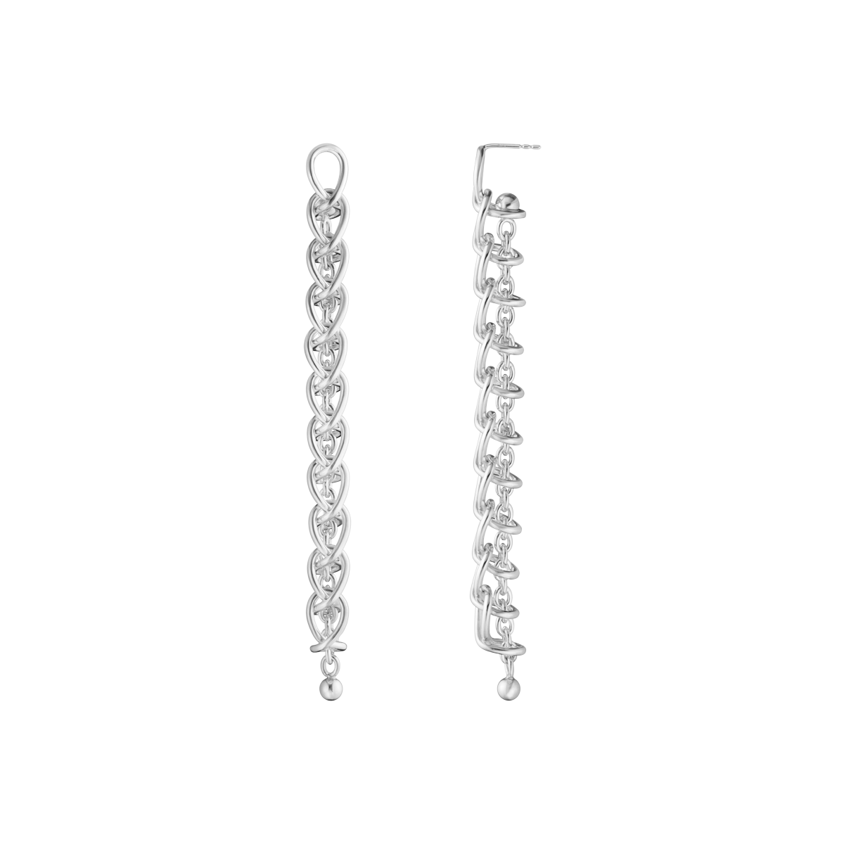 WEFT ØRERING 663D SØLV 11 LED
