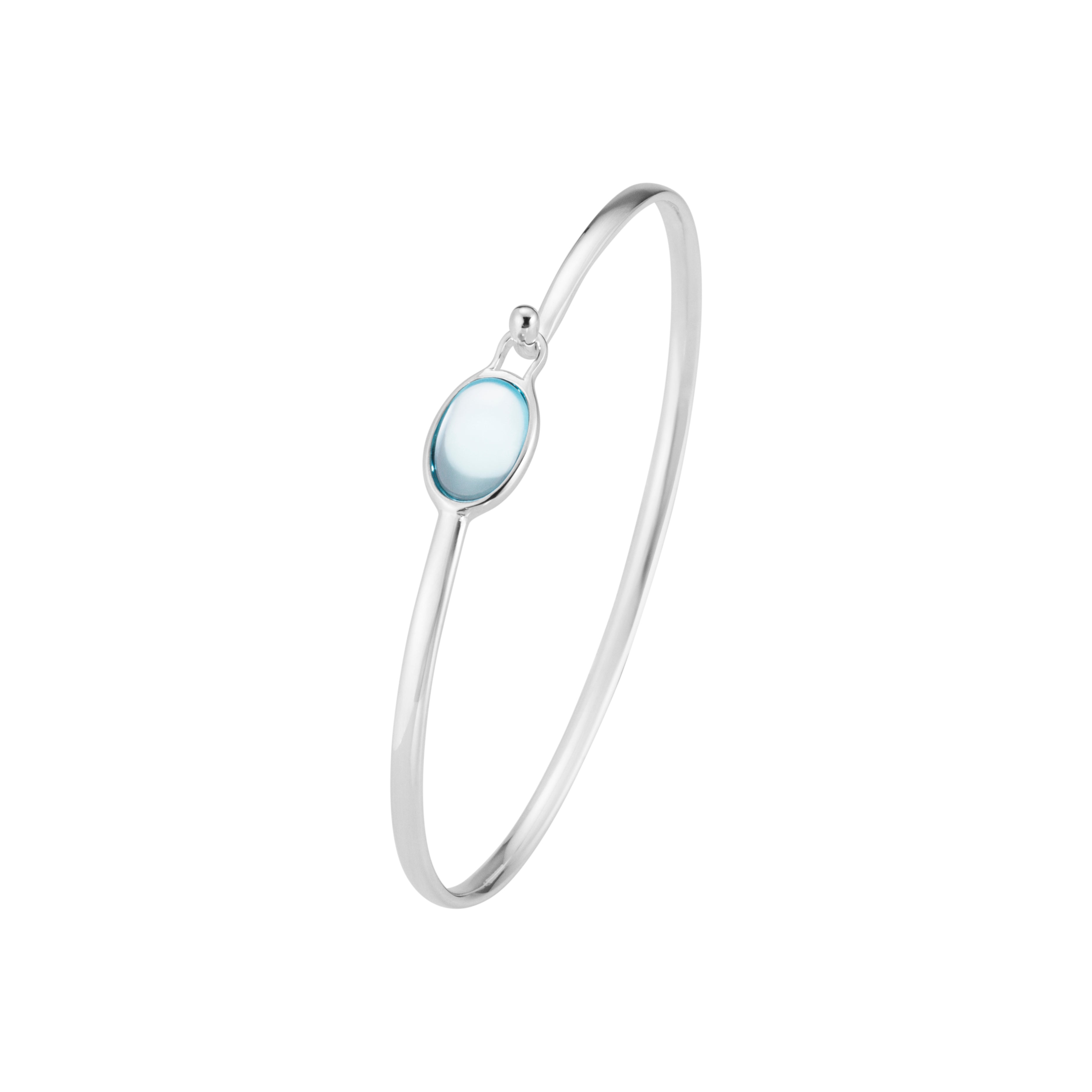 TORUN ARCHIVE ARMRING 666B SILVER SWISS TOPAS