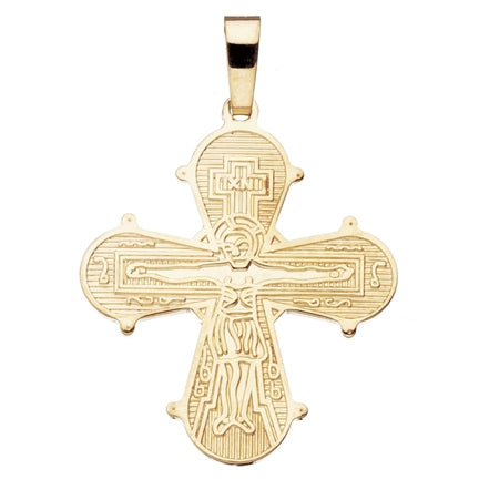 DAGMARKORS MELLEM BLANK BAGSIDE 21 X 19 MM. 8 KT.