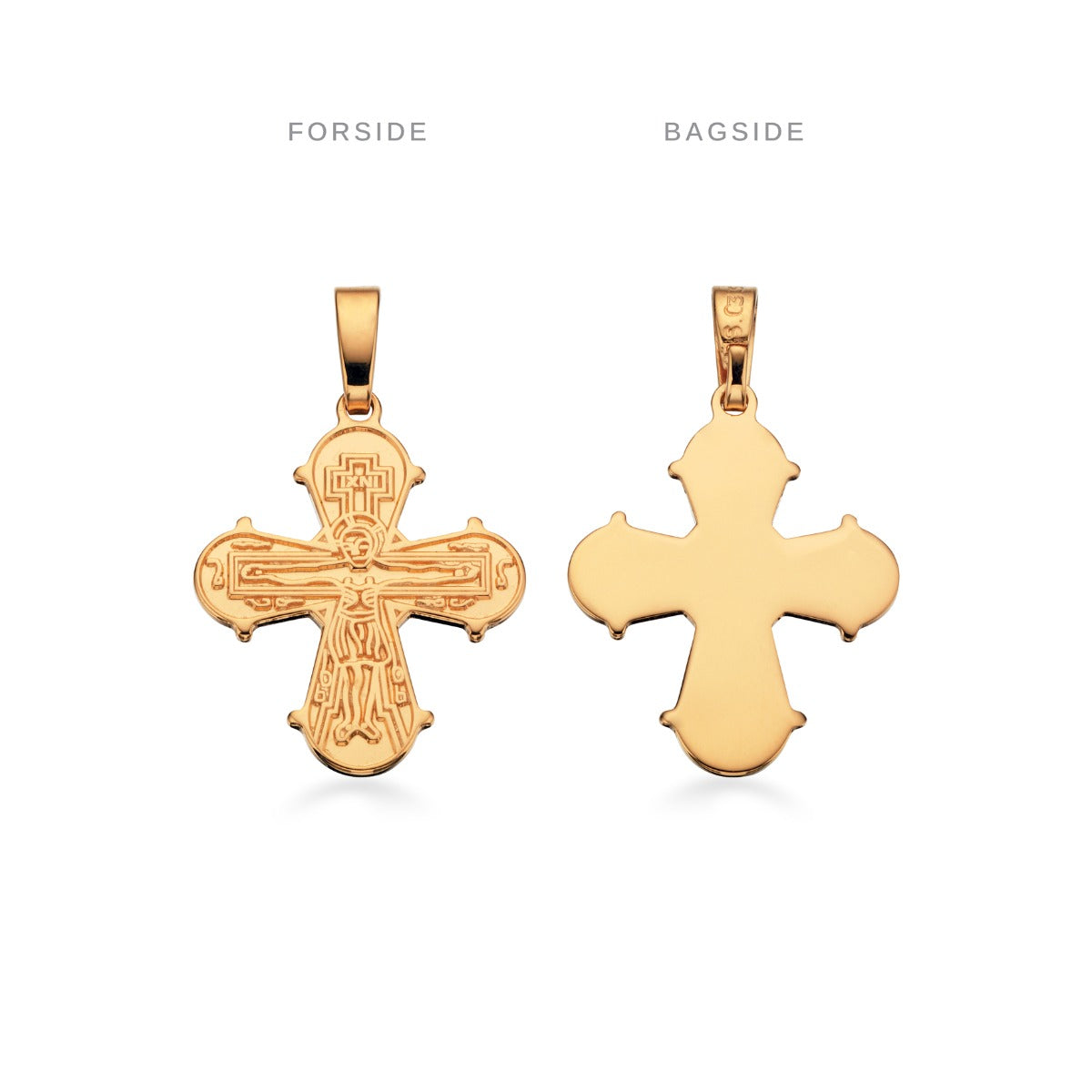 DAGMARKORS LILLE BLANK BAGSIDE 17 X 16 MM. SØLV FG