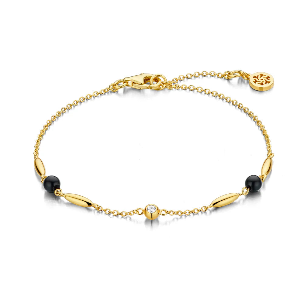 CORNELIA BRACELET GP/CZ BLACK