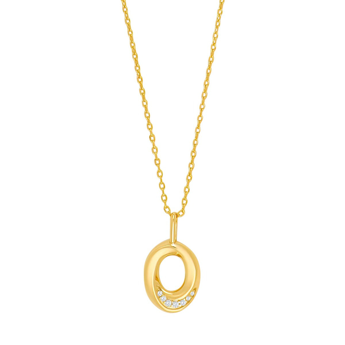 FORGYLDT SØLV HALSKÆDE OLGANOR