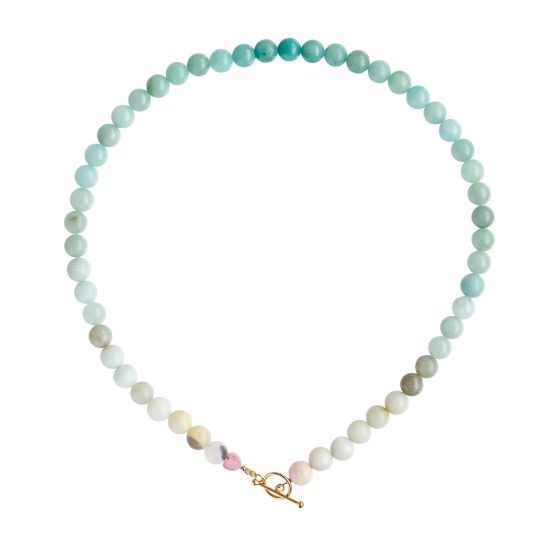 CHERIE BON BON NECKLACE - COOL MINT AQUA JADE