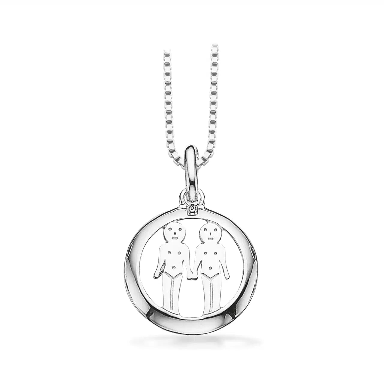 STJERNETEGN TVILLING M. BLANK KANT SØLV