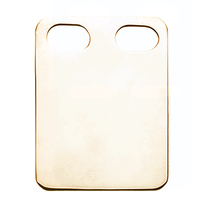 ID. MRK. 2 HUL 24 X 18 MM. 14 KT.