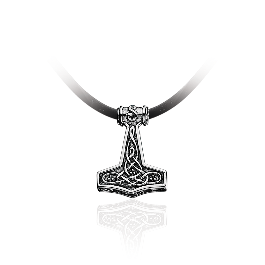 VEDHÆNG HERRE THORSHAMMER SØLV M/ KÆDE