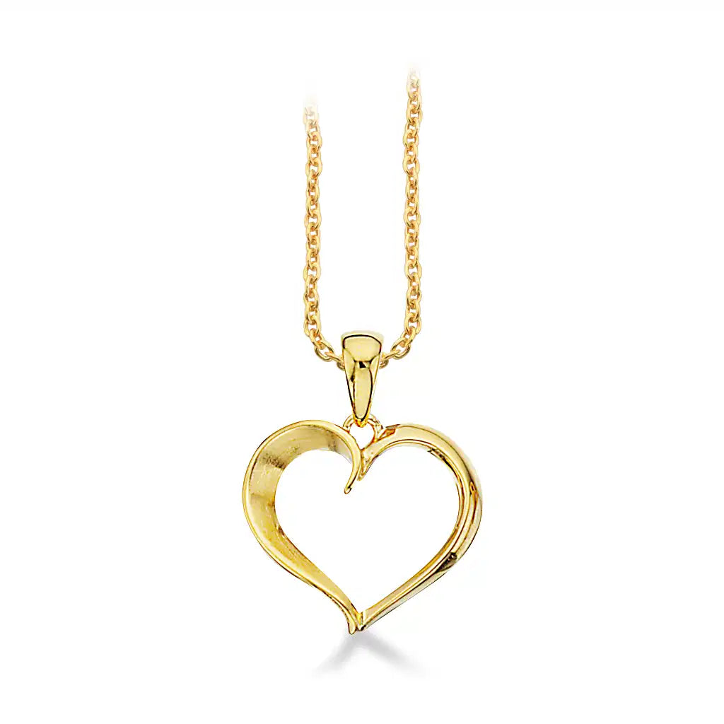 HJERTE M/KÆDE SØLV FG.