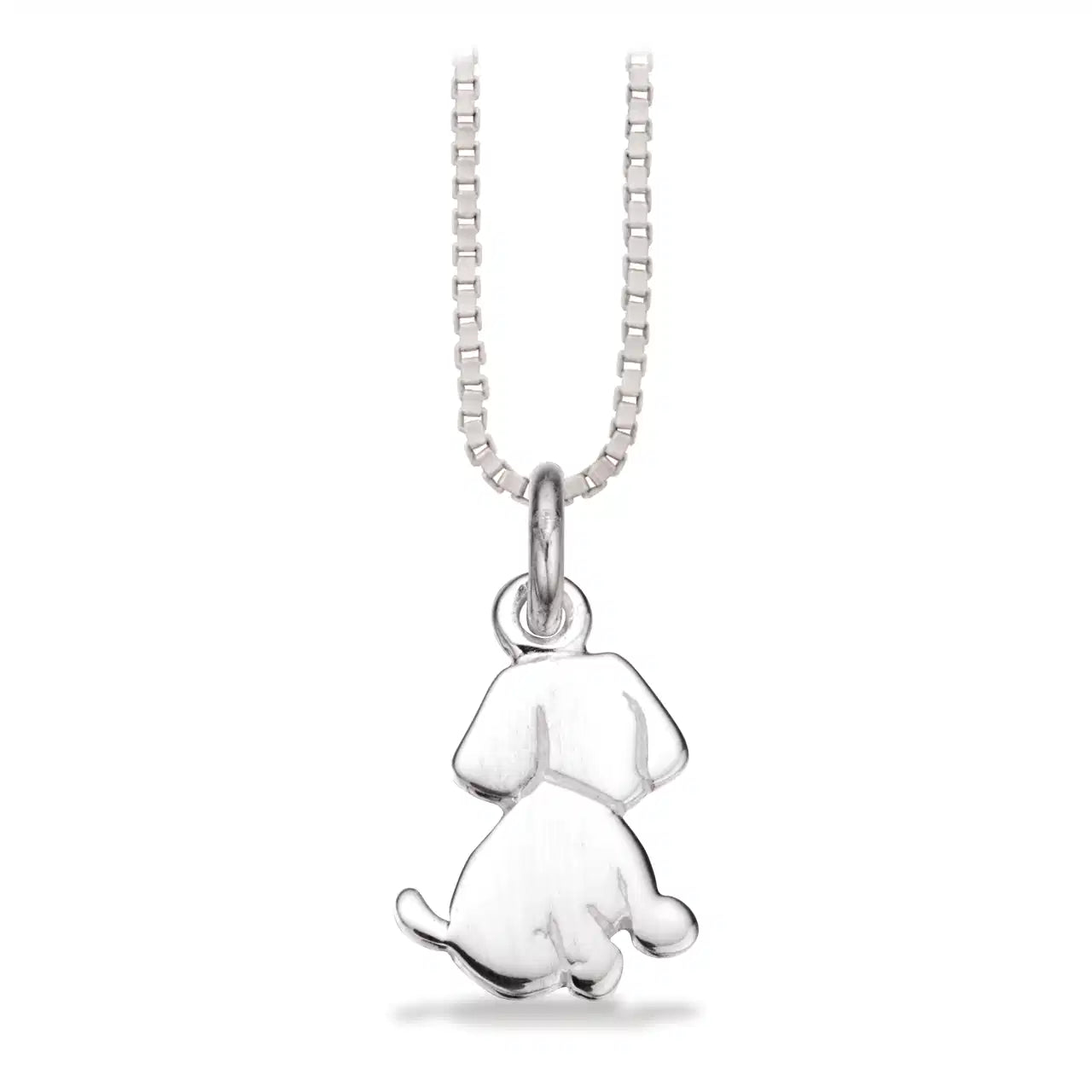 VEDHÆNG SØLV HUND M. KÆDE