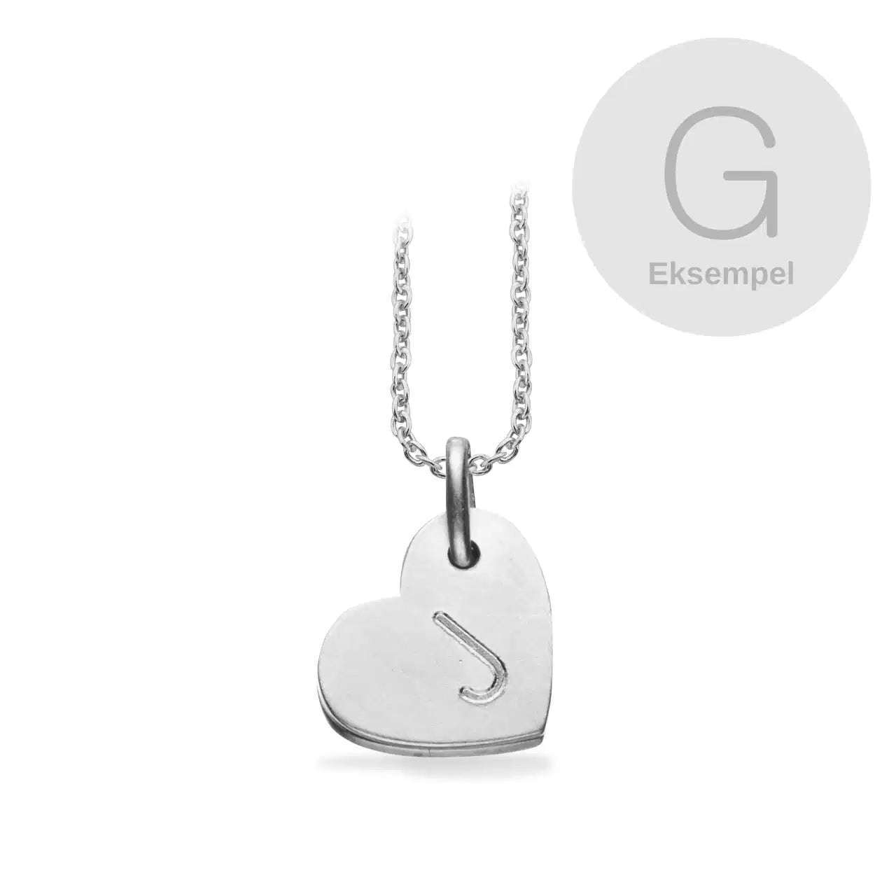 #TAGME HJERTE G SØLV M/KÆDE
