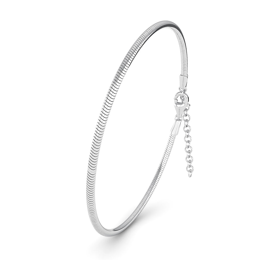 SØLV ARMBÅND SLANGE KÆDE