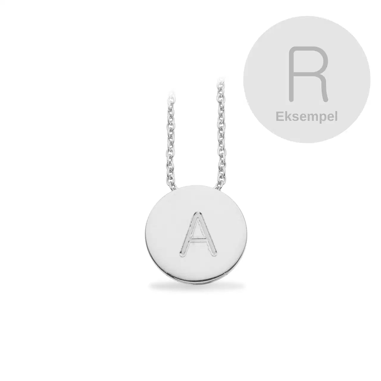 #TAGME RUND R BLANK SØLV M/ SPLITKÆDE