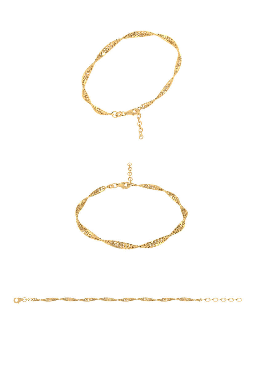 8 KT. ARMBÅND SINGAPORE