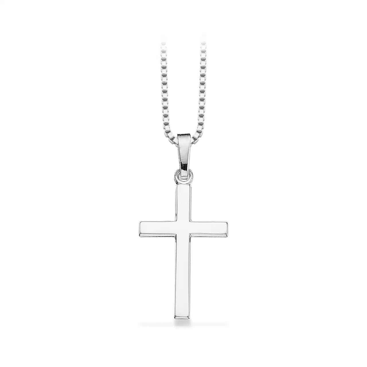 VEDHÆNG KORS 20 X 13 MM. SØLV