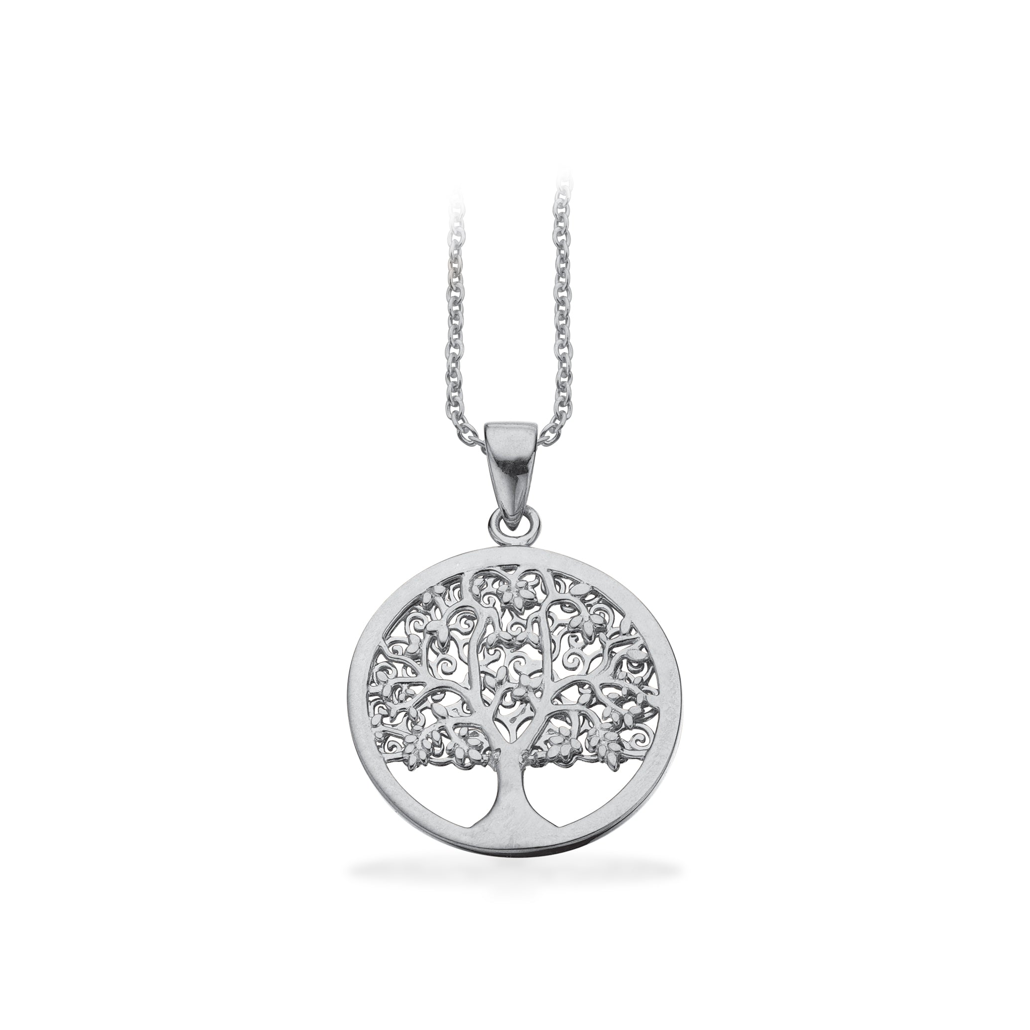 VEDHÆNG LIVETS TRÆ 18 MM. SØLV FG. M/KÆDE