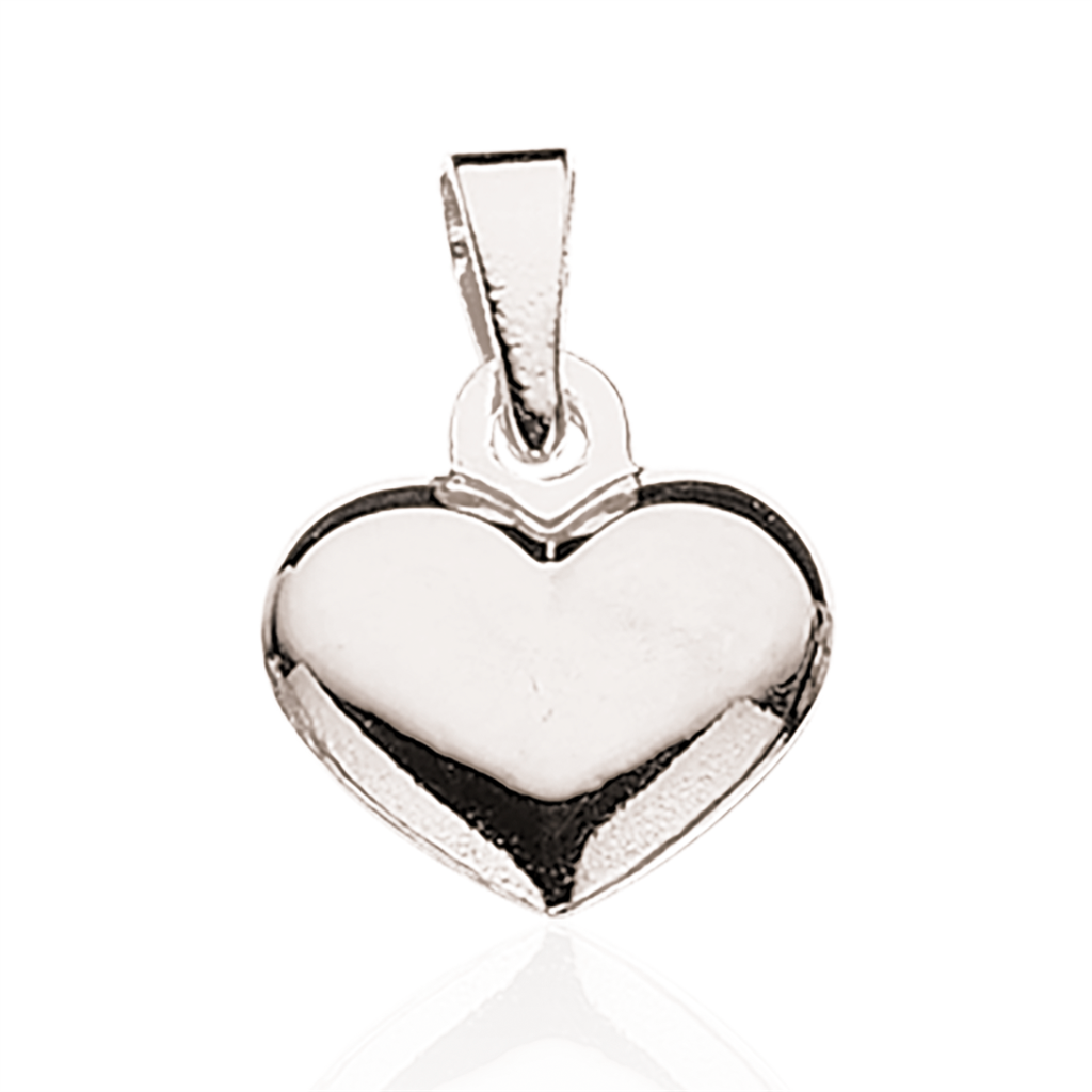 HJERTE GLAT 10 X 11 MM. SØLV