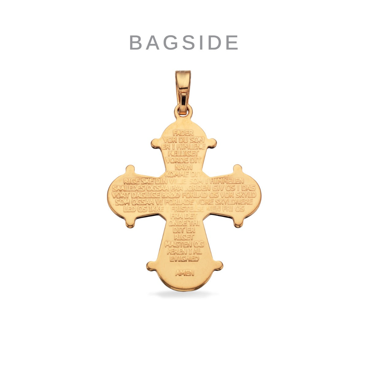 DAGMARKORS MELLEM M/FADERVOR 21 X 19 MM. 8 KT.