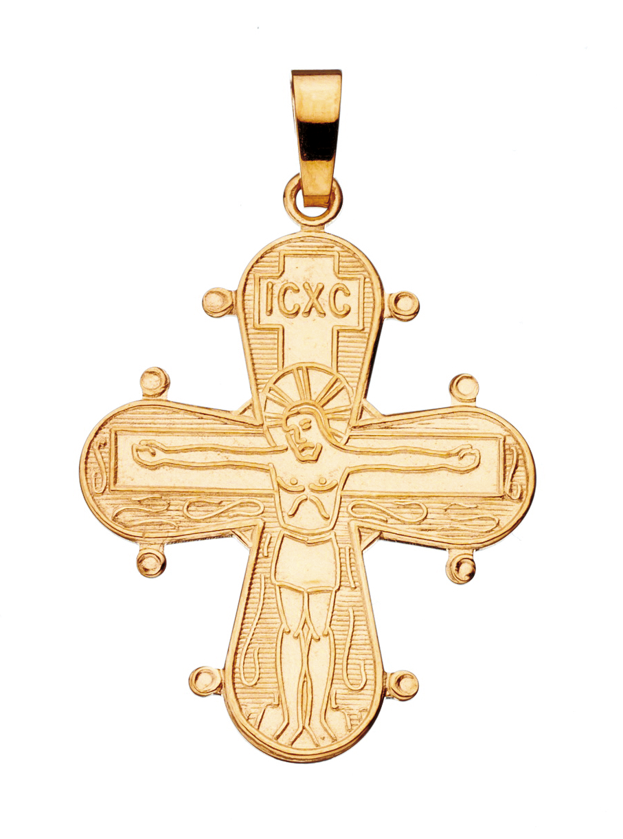 DAGMARKORS STOR M/FADERVOR 25 X 22 MM. 8 KT.