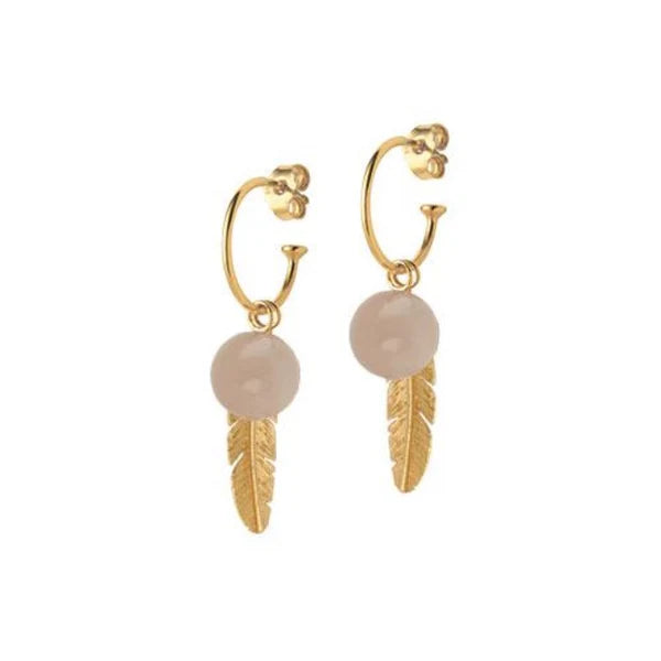 PENDANT FOR CREOL PEACH MOON PER PIECE - RHOD