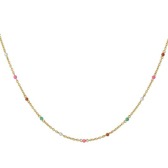 SØLV/FG HALSKÆDE SCARLETT