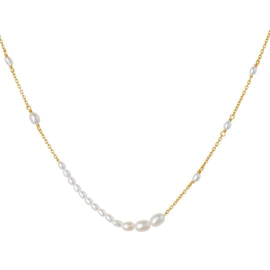 SØLV/FG HALSKÆDE AURA FLOW