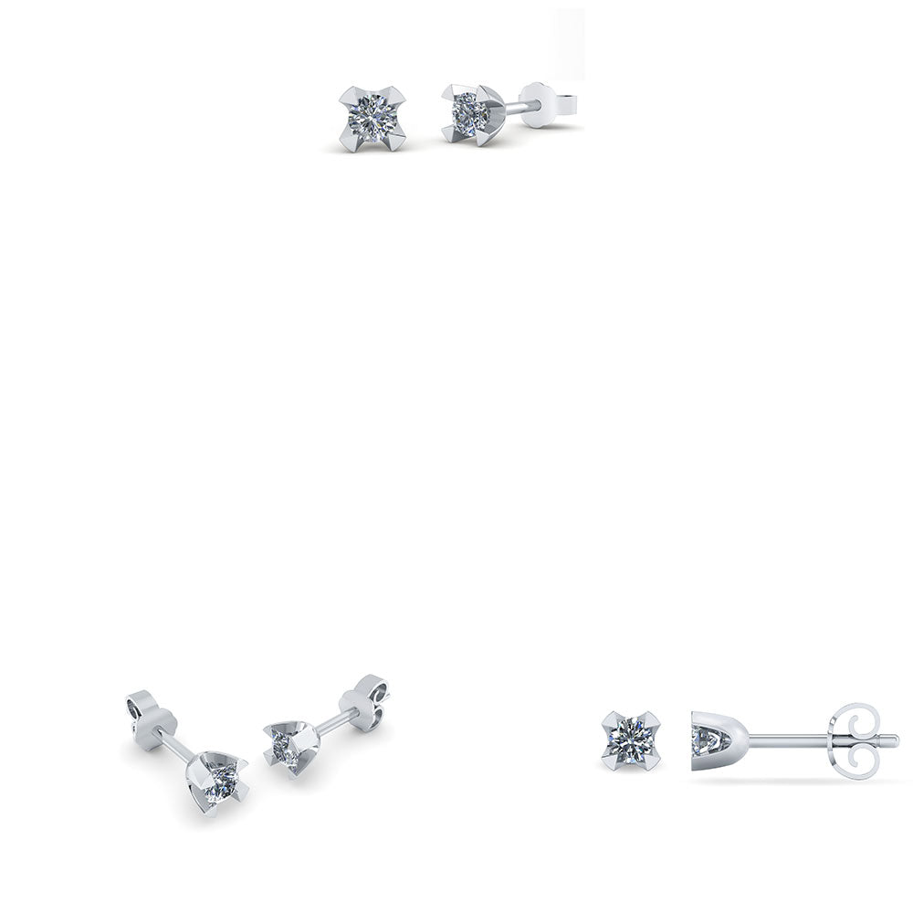 14KT.HV ØRESTIK DIA 0,10 TW.SI