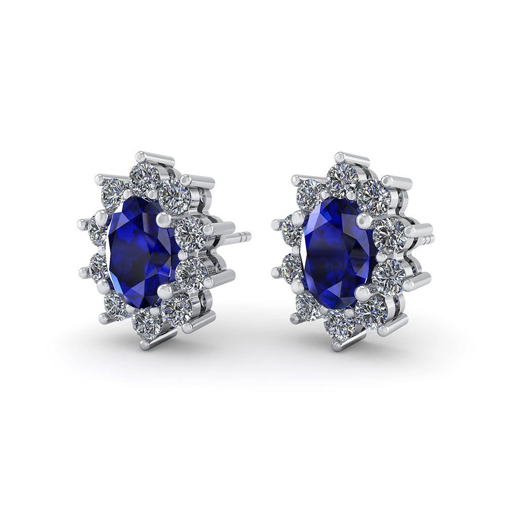 14KT.HV.ØREPYNT 1,09 TW.SI/SAFIR