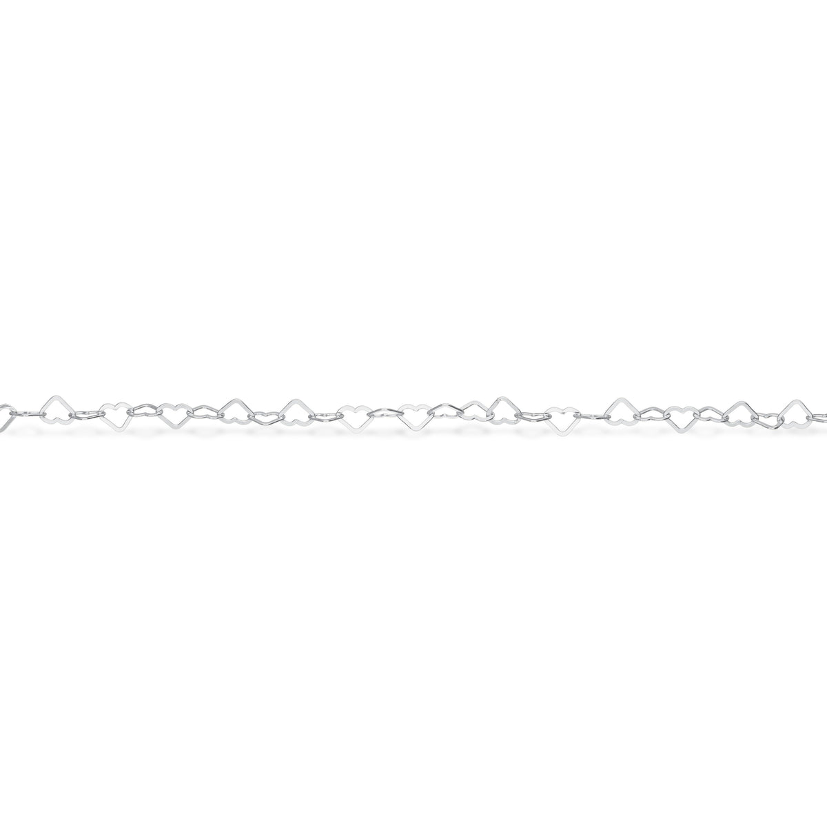 ARMBÅND HJERTER SØLV RH. 17+2 CM