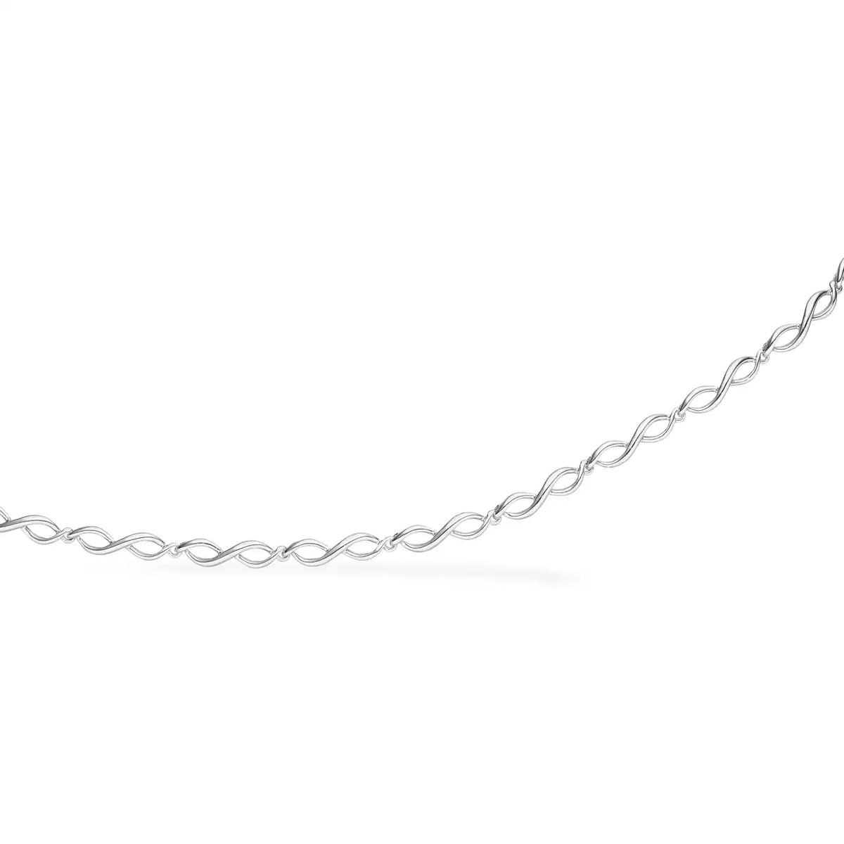ARMBÅND UENDELIGHEDSTEGN SØLV RH. 19+2 CM