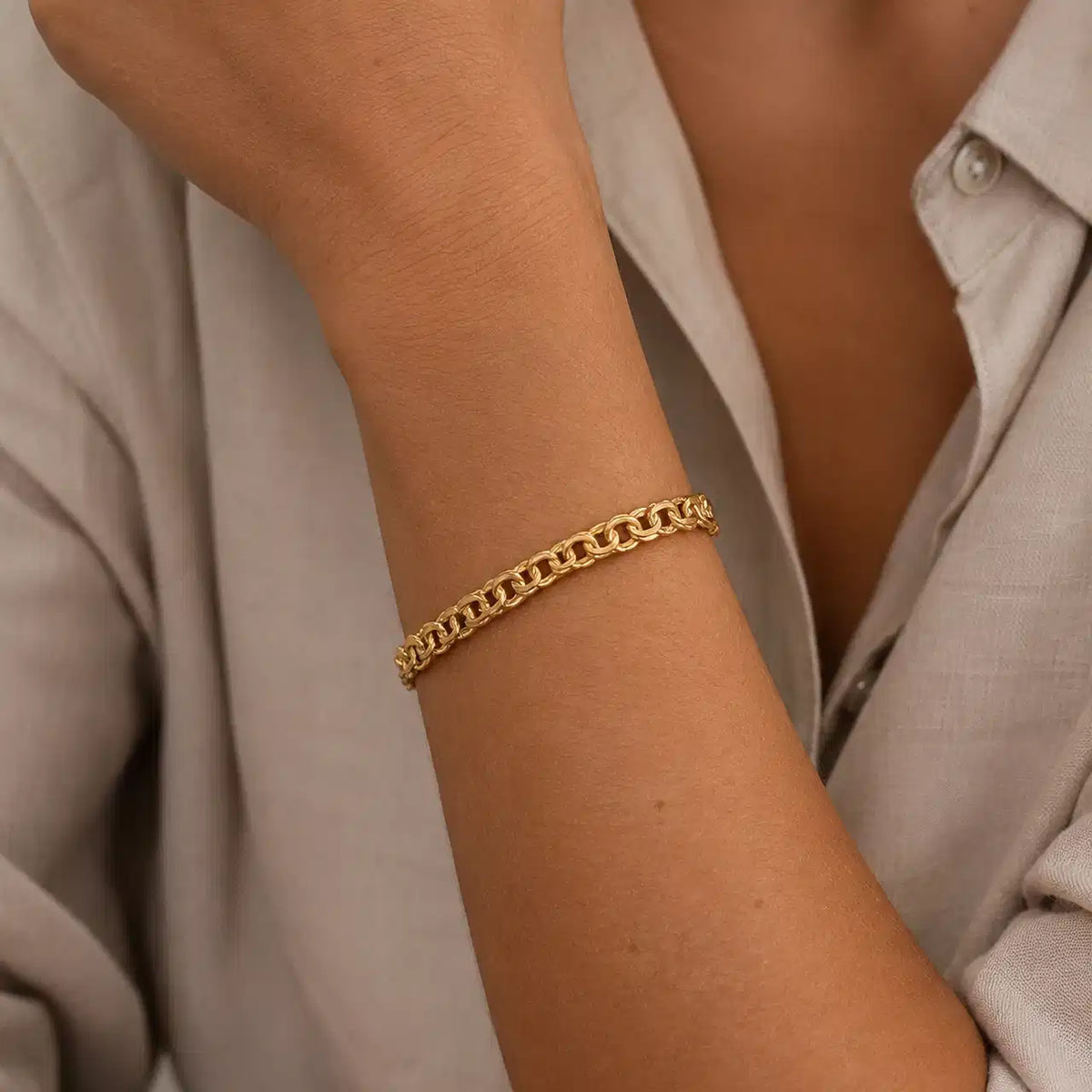 ARMBÅND BISMARK SØLV FG. 17+2 CM