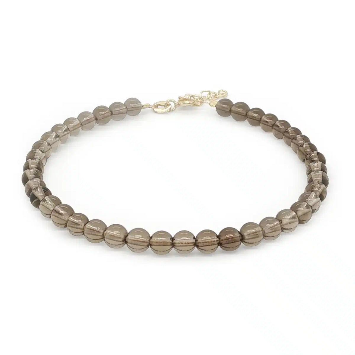 ARMBÅND SMOKEY QUARTZ 17+3 CM