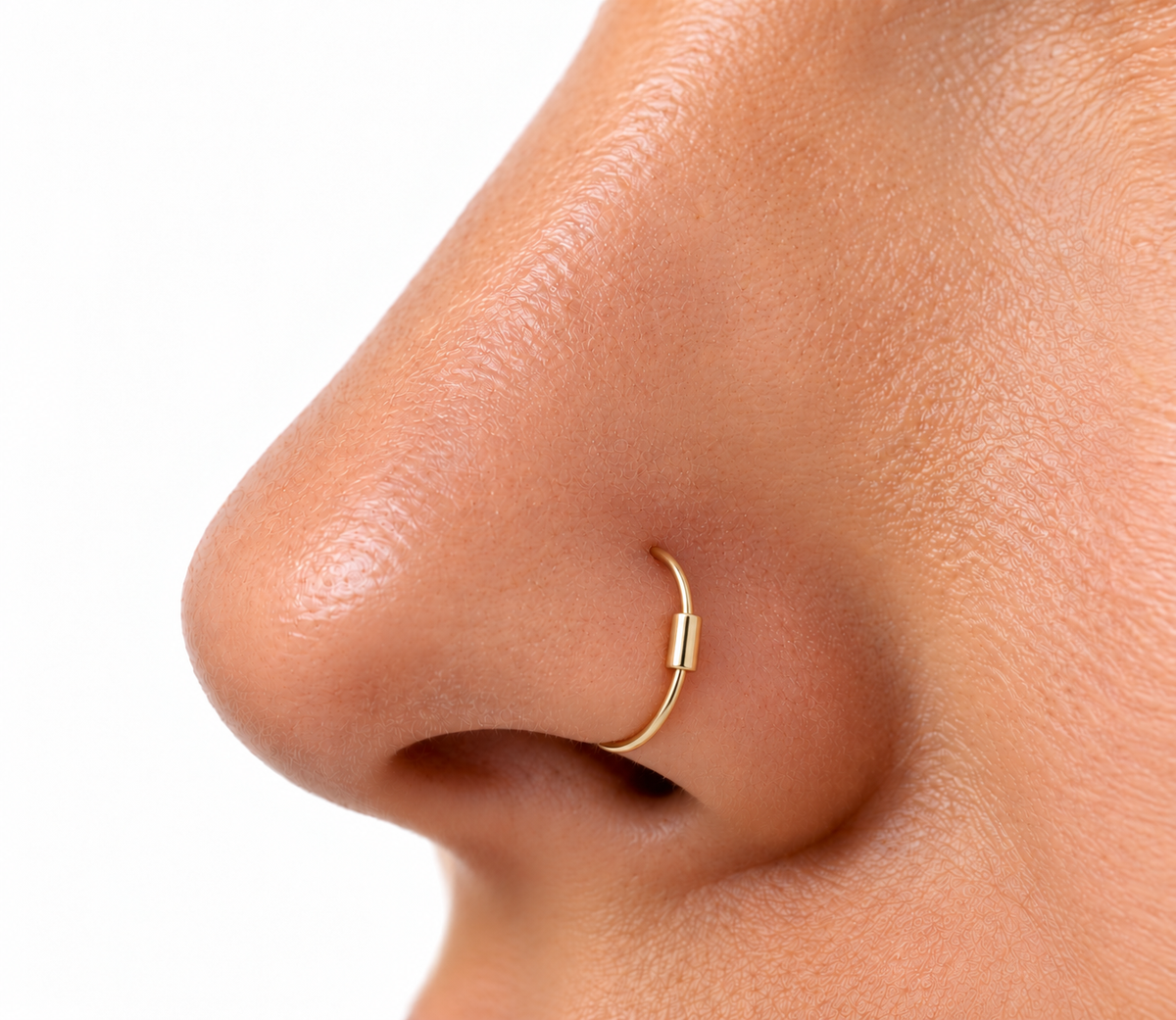 SØLVFORGYLDT NÆSE PIERCING, CREOL
