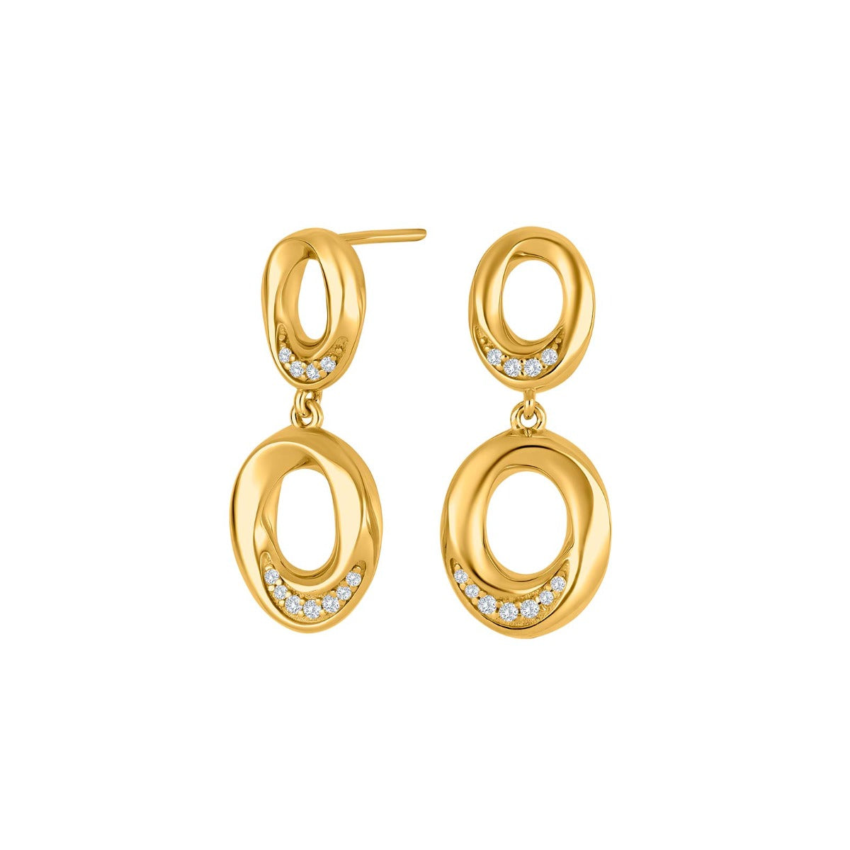 FORGYLDT SØLV ØREHÆNGERE OLGANOR