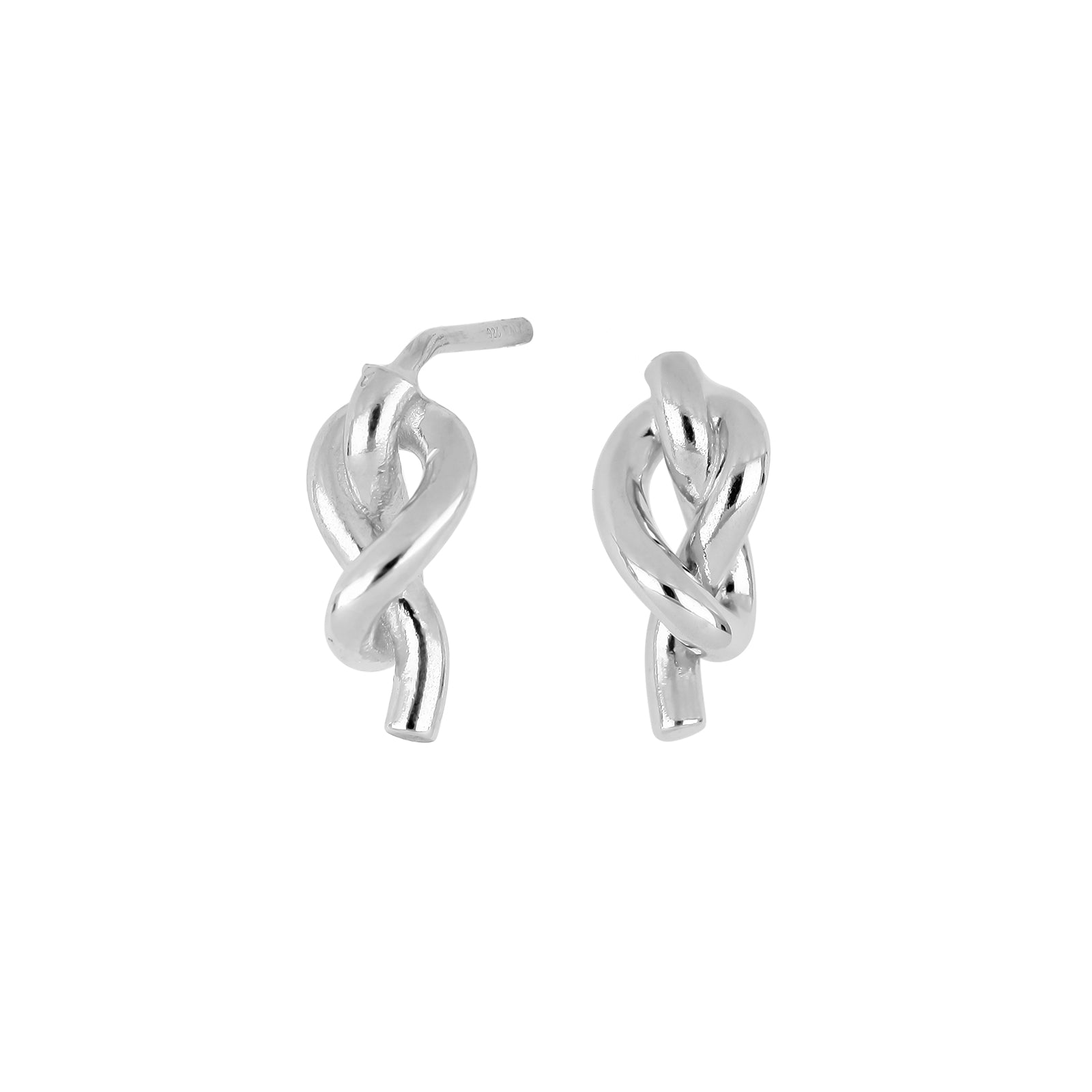 SØLV ØRESTIKKER KNUDE