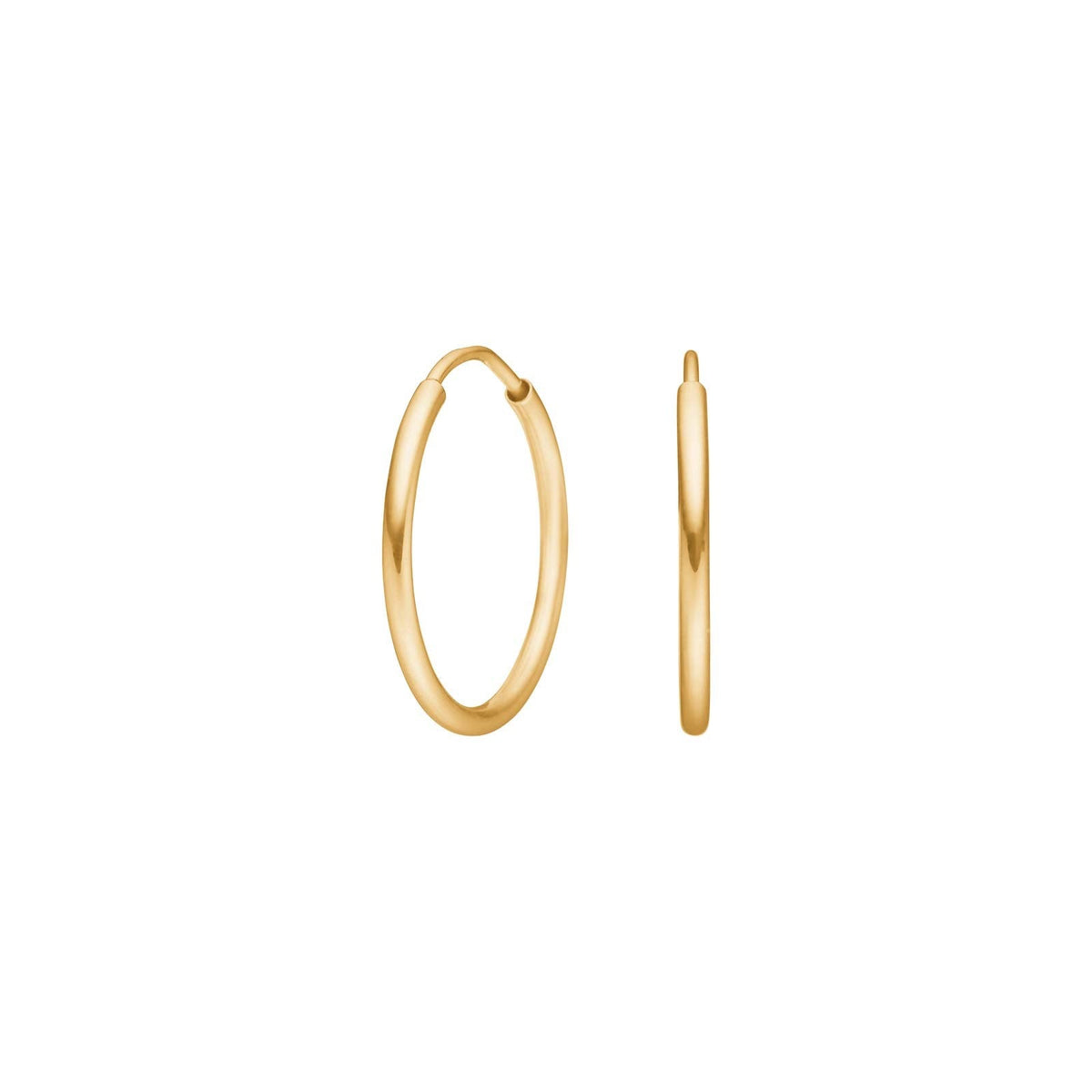8KT. GULDCREOLER 17MM