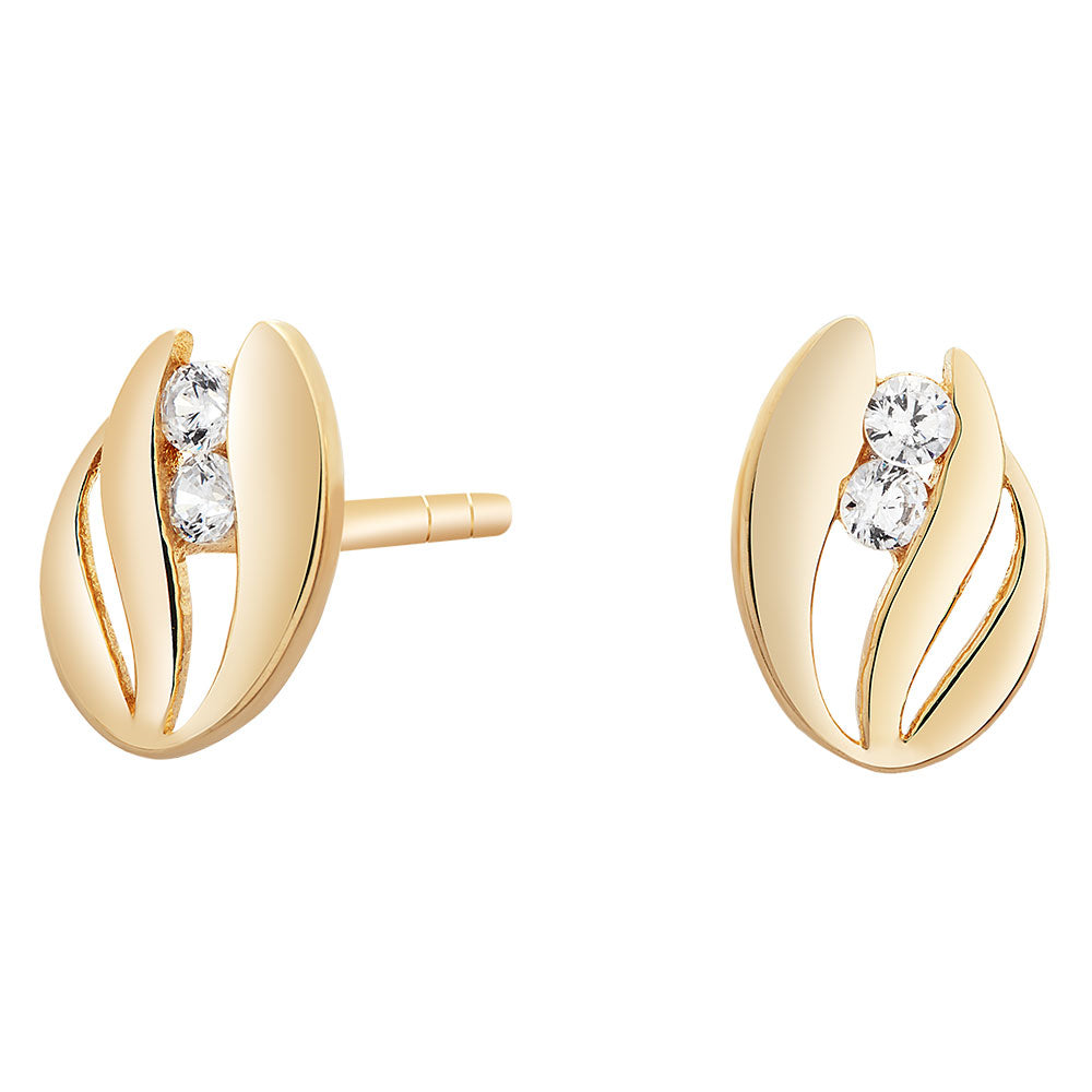 8KT. GULDØRESTIKKER M/CZ