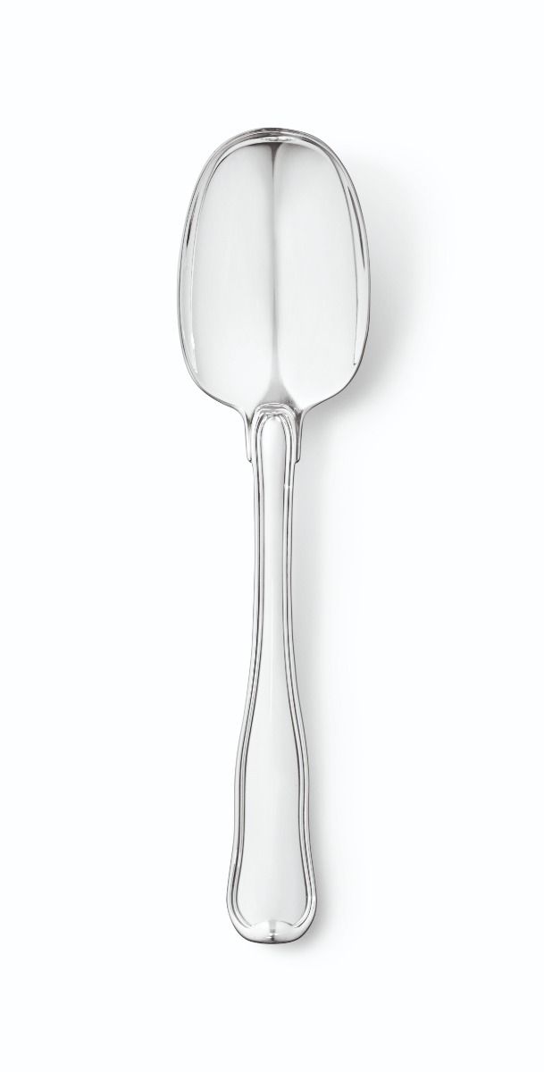 Georg Jensen Dobbelt Riflet teske i sterlingsølv 3100031