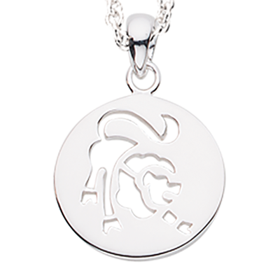 STJERNETEGN LØVE SØLV M/KÆDE