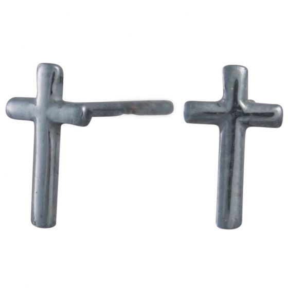 SØLV ØRESTIK M.KORS