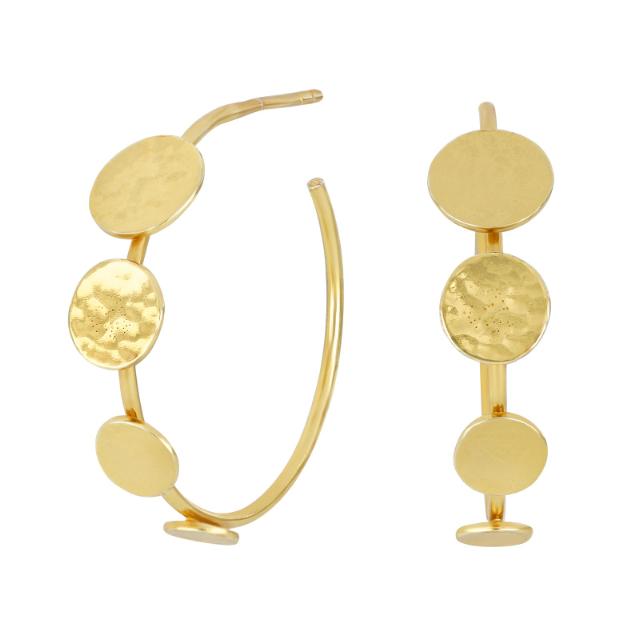 FORGYLDT SØLV CREOLER BLINK52