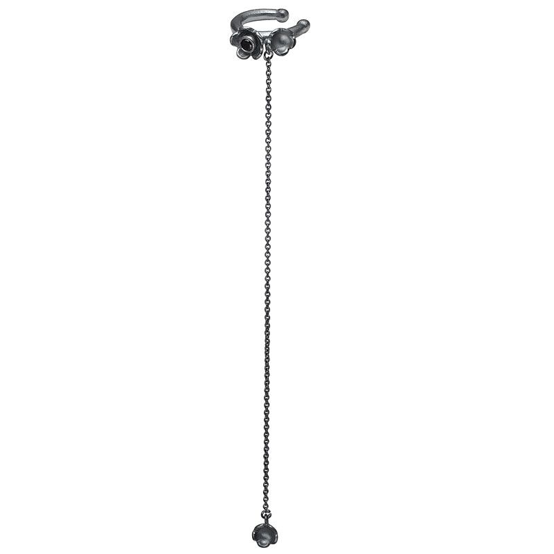 ZÖL EAR CUFF SORT SØLV