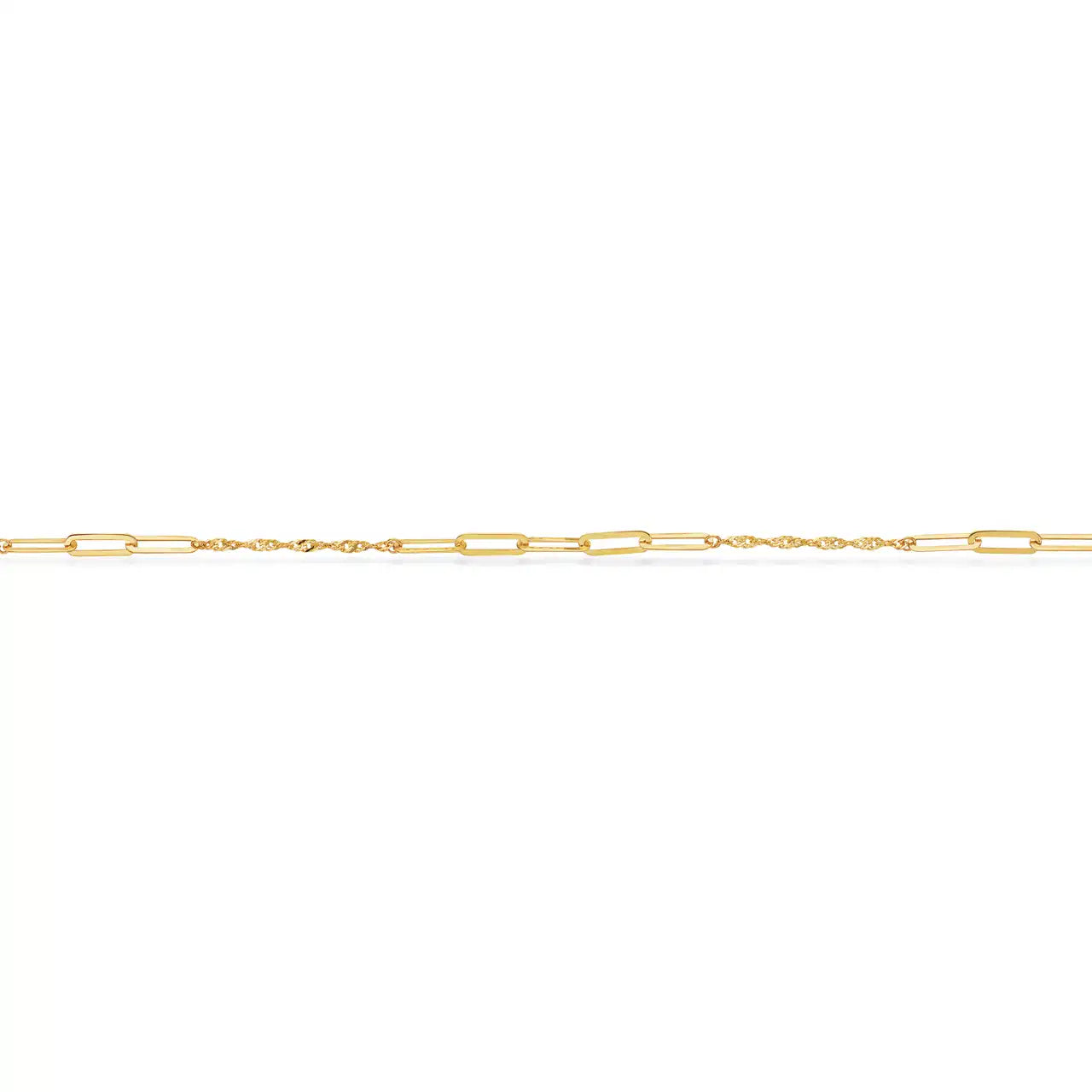 ARMBÅND LINKS/SINGAPORE 17+2 CM. 8KT.