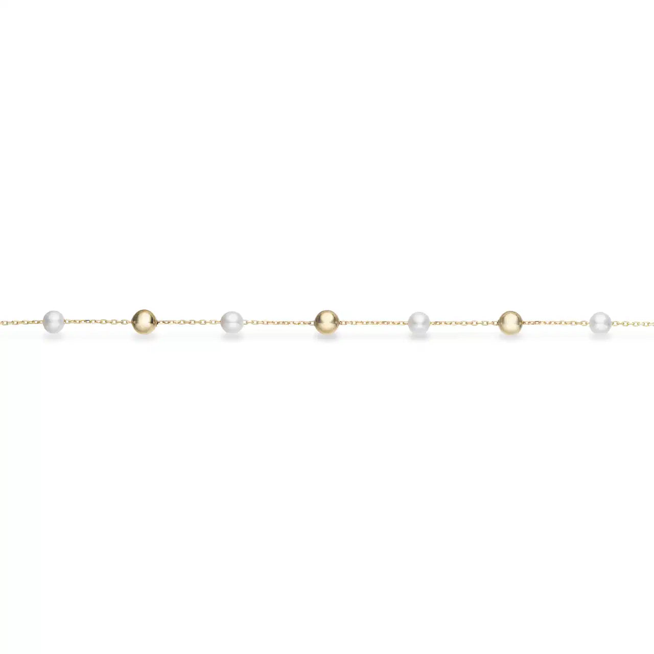 ARMBÅND KUGLER + FKP. 17+2 CM 8 KT.