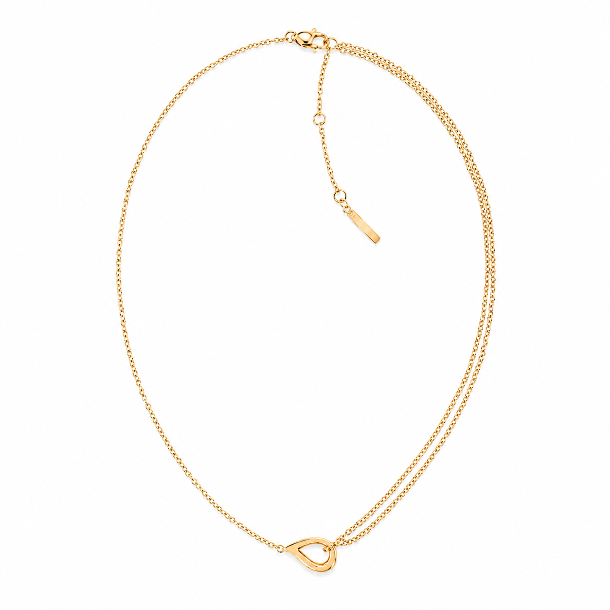CALVIN KLEIN SCULPTURED DROPS NECKLACE