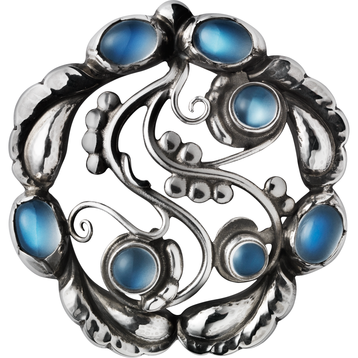 G.J. MOONLIGHT BROCHE MÅNESTEN