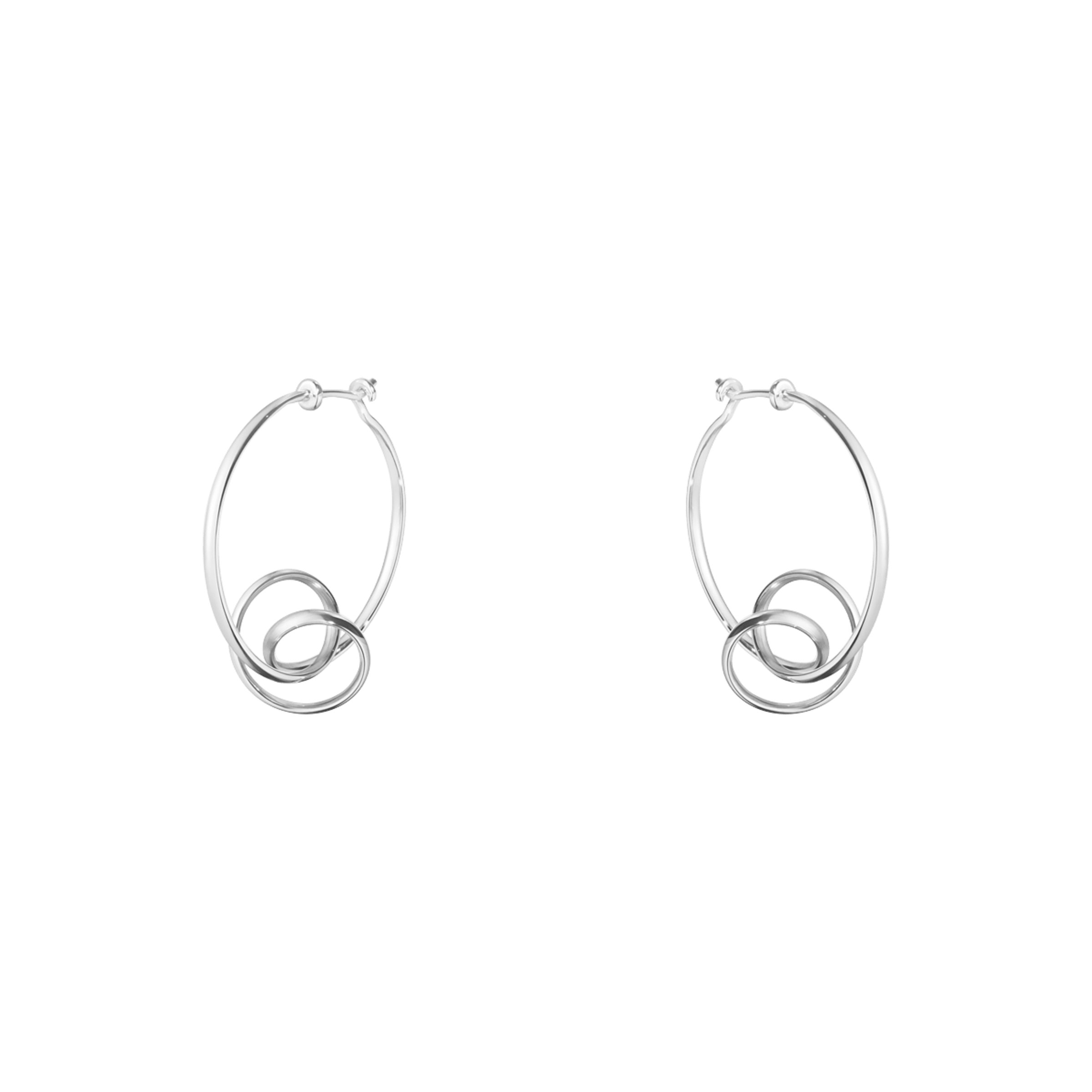 FORGET-ME-KNOT EARHOOP 444 SILVER