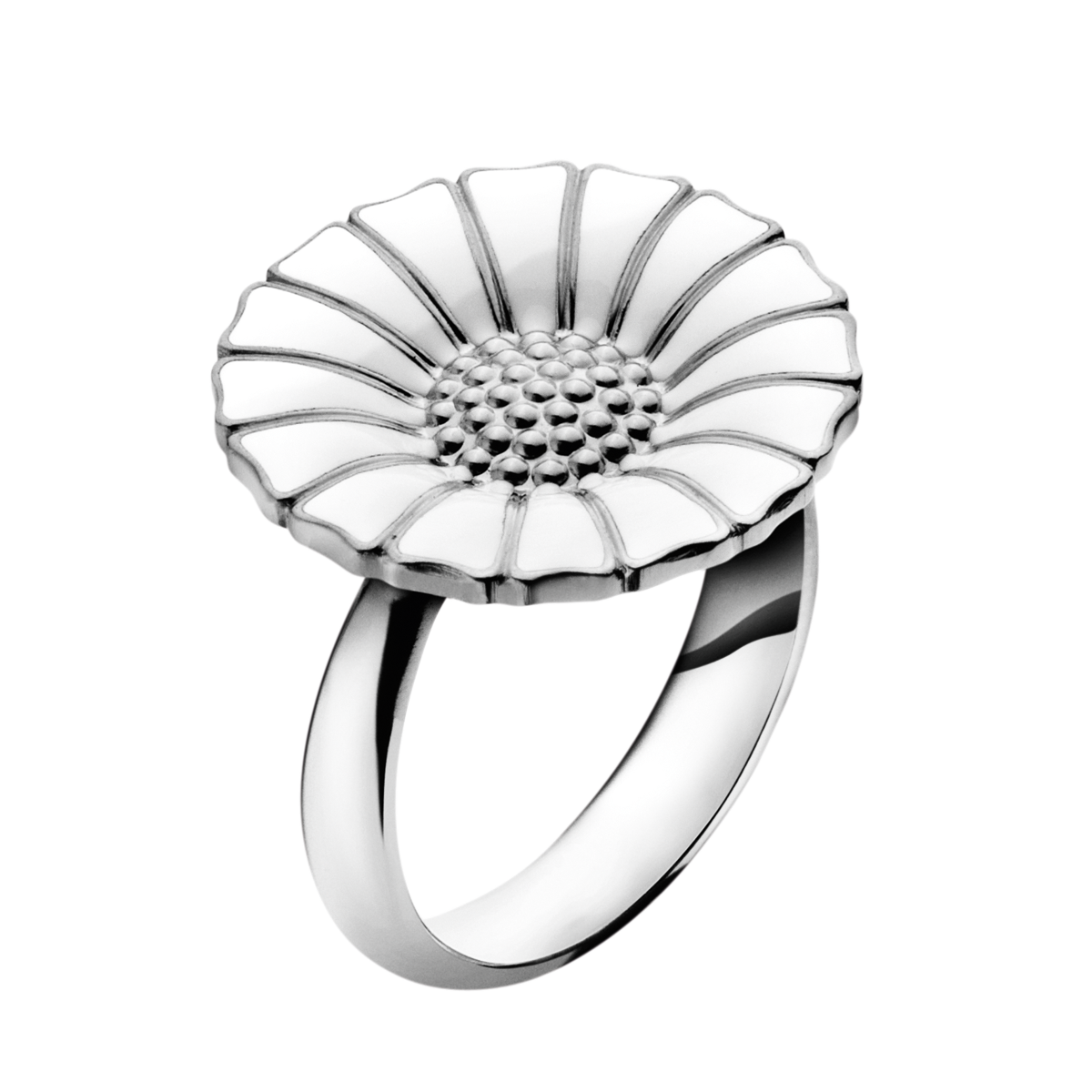 G.J.DAISY RING 18MM HVID